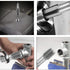 YUENTOEN 5 Piece NPT Pipe Tap Set, NPT Thread Forming Taps, GCR15 Drill Bits for Cleaning, Sizes 3/4", 1/2", 3/8",
