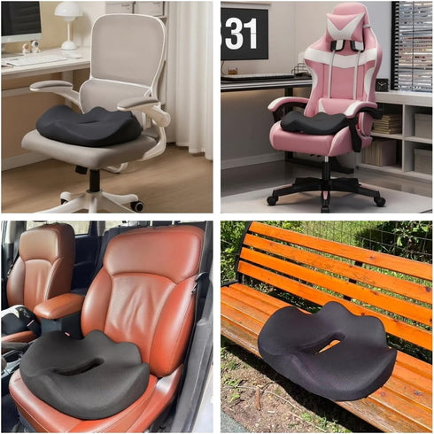 Gphudpzdl Tailbone Seat Cushion for Office Chairs, Pain Relief, Game Chair Cushion, Desk Chair Cushion, Memory Foam