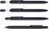 Troika CONSTRUCTION Multitasking Ballpoint Pen - PIP20/BG, Black/Gold, Centimetre and Inch Ruler, Spirit Level,