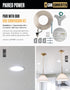 The Can Converter 5" 6" Ceiling Medallion for Recessed Can Light Home Improvement Decorative Steel Flat Goof Ring