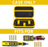Case for Klein Tools VDV500-820/VDV500-063 Wire Tracer Tone Generator and Probe Kit Continuity Tester, Universal Storage Bag for Ethernet, Telephone, Speaker, Coax, Video, and Cable Toner (Yellow)