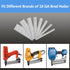 18 Gauge Brad Nails, 8 Sizes (2", 1-3/4", 1-1/2", 1-1/4", 1", 3/4", 5/8", 2/5") Galvanized for Pneumatic Nailer (1600)