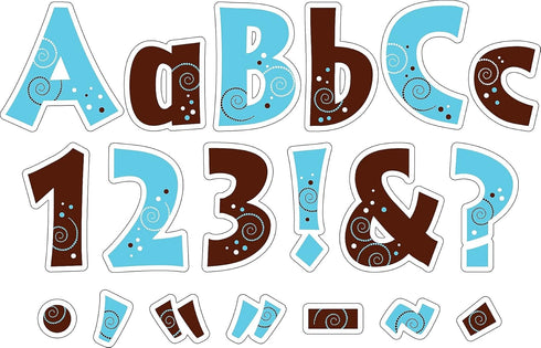 Barker Creek 4" Letter Pop-Outs 2-Pack, Hot to Dot, Jazz Up Your Bulletin Boards with These Colorful Letters, 510 Upper and Lowercase Letters, Numbers & Punctuation Marks, 4" (3633) by BARKER CREEK