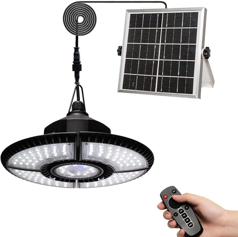 HULPPRE Solar Shed Light-Daytime or Night,4+1 Leaves 136Leds Brighter Solar Light Indoor&Outdoor