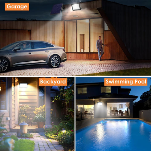 50W 6500K White,12000LM Light,IP66 LED Flood Light Outdoor Daylight Super Brighter LED Work Waterproof Security Light