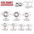 Hilitchi 295-Pcs Finishing Cup Countersunk Washer Assortment Set, 304 Stainless Steel (#4 - #16)