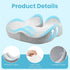 Tailbone Memory Foam Seat CushionErgonomic Office Chair CushionCoccyx Cushion for Pain Relief Butt Pillow for Long
