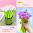 Zhehao 60 Pack Color Changing Flower Pens, Tulip Ballpoint Pens 0.38mm Black Ink for Kids Girls Birthday Supplies