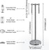 Countertops 2 Rings?17" BGL Fingertip Towel Holder Stand Hand Towel Ring for Bathroom or Kitchen Vanity to Store Hand