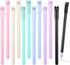 TIESOME 12Pcs Kawaii Cat Pens, 0.5mm Black Ink Cute Cat Style Gel Pens