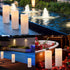 2 Pack 4" 10" GenSwin Waterproof Large Flameless Candles with Remote for Lanterns, x Battery Operated with Timer, LED