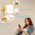 1 E26 Bulbs CANMEIJIA Gold Wall Light Fixtures, Wall Sconce Light, Gold Wall Lamp Bathroom Vanity Lightting for Mirror