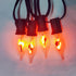 10Ft 10 Bulb Halloween Flickering Flame String Lights, Outdoor Christmas Lights Flicker Flame Light, Plug in Hanging