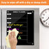 Weekly Dry Erase Board for Refrigerator, Black Acrylic Calendar Note Board, Double-Sided Planner