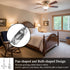 Macuezu 2 12 Inches Bulb PCS Ceiling Fan Pull Chain Extension, Silver Pull Chains, Decorative Metal Light and Fan Cord