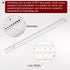 Film Flexible Ruler 16 Inch 0.1mm Scale, PET Plastic Covered Folding Straight Ruler Measuring Tool, Transparent