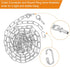 15 65 Lbs PATIKIL Feet Lighting Chain for Hanging Lamp, Chandelier Chain Light Fixture Chain Load Capacity for Pendant