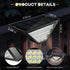 BKBB PPBB (10, Solar Step Lights for Outside, Solar Stair Lights Outdoor Waterproof, Deck Step Lights for Fence, Patio