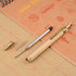 Six-Edge Solid Brass Pen, Sign Pen Ballpoint Pen with Clip