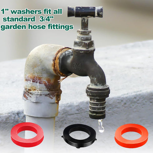 158 Pcs Faucet Rubber Washers and Garden Hose Gasket Assortment Kit for Plumbing and Garden Shower Hose Repair