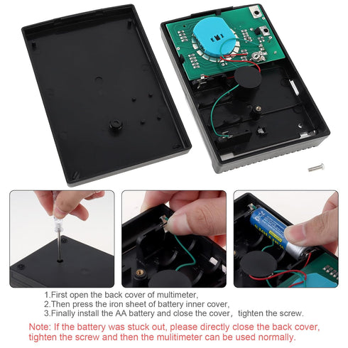 DC/AC Voltage Current Resistance Mechanical Multimeter with Test Leads, Handheld Analog Pointer Tester