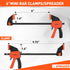 8-Pack Set, 4 6" 4 4" 75 LBS HORUSDY Bar Clamp Spring Clamps for Woodworking - Pieces Bar, Pieces Spring, Load Limit