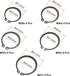 uxcell E-Clip Circlip Set - 88Pcs 11-Size External Retaining Shaft Snap Ring Washer Carbon Steel Assortment, Black