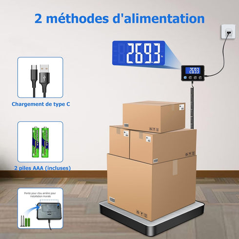 Shipping Scale, 440 lbs/0.35oz High Accurate Digital Postal Scale for Small Business and Home Use