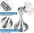 Magnetic Door Stop, Stainless Steel Holder, Brushed Satin Nickel Doorstop with Double-Sided Adhesive Tape