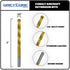 Tools 3/8 Inch x 6 Inch Cobalt Aircraft Extension Bit, 2 Pack M35 Cobalt Drill Bit, Industrial Titanium Coating