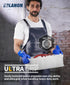 LANON PVC Chemical Resistant Gloves, Heavy-Duty Rubber Gloves, Non-Slip, Blue, Large, Acid, Alkali, Oil Protection