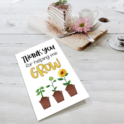 Supoeguk Funny Thank You Card for Teacher, Cute Appreciation Card for Teacher Mom, Teachers Day Card, Gift for Teacher