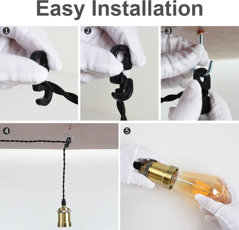 dimmer Lights19.69 Plug in Pendant Light Cord hanging light kit with switch,Farmhouse Hanging ft power cord length,Hemp