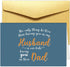 Chenive Father's Day Card from Wife, Fathers Day Card for Husband, Pregnancy Announcement
