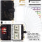 Onlyesh Budget Binder with Cash Envelopes, 28Pcs Money Organizer for Cash, Marble 6-Ring Money Saving Binder (Black).