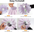 EOEYYOYB Pleated Table Lamp, Table Lamp for Bedroom, Bedside Lamps for Nightstand with Linen Lampshade, Modern Lamp
