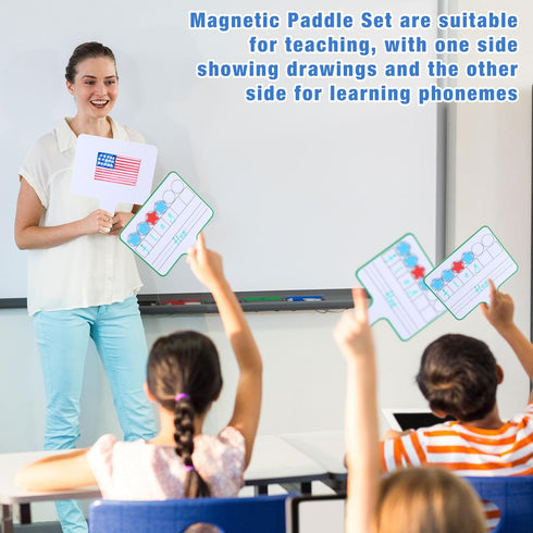 Seajan 12 Set Back to School Magnetic Dry Erase Board, Science of Reading Manipulatives for Preschool Classroom