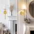Sets 2, Wall Sconces of Retro Industrial Wall Lamps, Vanity Sconces Wall Lighting with White Fabric Shades, Wall Lights