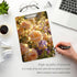Yuiboo 9 12 Warm Tone Rose & Sunflower Bouquet Paper Clip Board Hard Board for Coaches Medical Classroom Size x