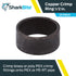 SharkBite 1/2 Inch Copper Crimp Rings, Pack of 25, 23102CP25, PEX Pipe, PE-RT