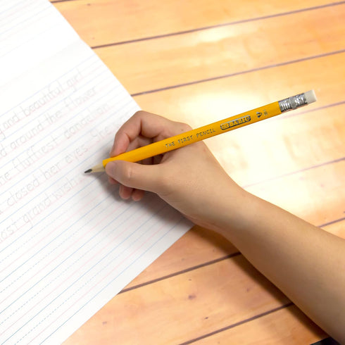 BAZIC Pencil Wood Pre-Sharpened #2 HB Jumbo Pencils, Premium Yellow Pencils with Latex Free Eraser for School Office