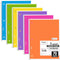 Mead Spiral Notebooks, 6 Pack, 1-Subject, College Ruled Paper, 8" x 10-1/2", 70 Sheets, Assorted Bright Colors