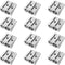 Mimalexin 12PCS Metal Pencil Sharpeners, Small Sharpener for Colored Pencils Crayons, 2-Hole Manual