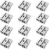Mimalexin 12PCS Metal Pencil Sharpeners, Small Sharpener for Colored Pencils Crayons, 2-Hole Manual