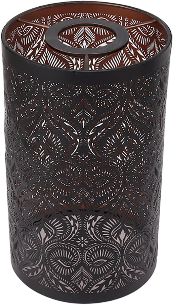 Wrought Iron Lamp Shade for E27/E26 BulbsDetachable Hollow Carved Modern Table Floor