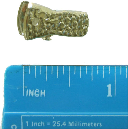 Metal Bulldog Clips for ID Badge Holders, Mini Alligator Grip Style for Lanyards Jewelry, Antique Gold