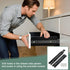 8 1.7 Inch 2Pcs PATIKIL x Drawer Slides, Steel Full Extension Ball Bearing Side Mounted Rails with Mounting Screws
