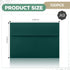 Harloon 100 Pcs A9 Envelopes, 5.75 x 8.75 Inch, Self Adhesive Wedding Invitation Envelopes, Dark Green