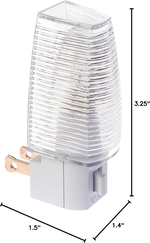 4W Bulb 4 Pack Projectpak Plug in Night Light with Manual On/Off Switch for Hallway, Kids Bedroom, Stairways Includes