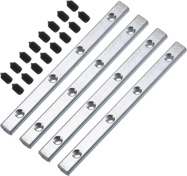 uxcell 4Pcs Straight Line Connector, 4.3inch Inside Joint Brackets with M5 Screws for 3030 Series Aluminum Extrusion